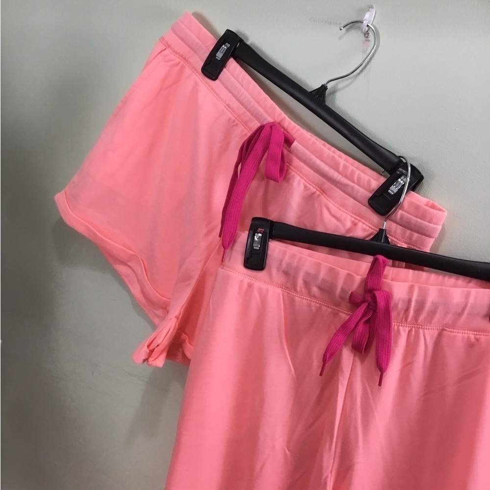 Peace love and dreams XL 3 piece lounge/ pajama set coral - Picture 11 of 16